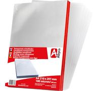 Albyco Transparent Glossy Covers 0.18 mm/180 Micron Thickness A4 210 x 297 mm PVC