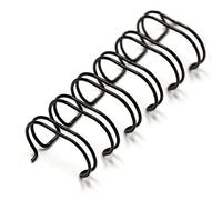 Albyco Wire-o Black Wire Binding Combs - Metal Rings - 7.9 mm - Up to 45 Sheets - per Pack of 100