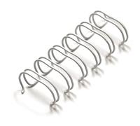 Albyco Wire-o White Threaded Combs - Metal Rings - 9.5 mm - 3/8 Inch - Up to 65 Sheets - Pack of 100
