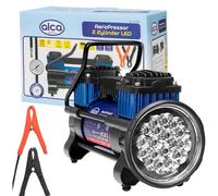 alca 12V Air Compressor For Tyres Battery Connected Crocodile Clips For Car Van Motorhome Tyres Inflatables 60L 100PSI 7Bar 227100