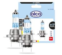 alca Car Halogen Bulbs H7 12V 55W +200% More Light Set Of 2 Fits Ford Models 720290