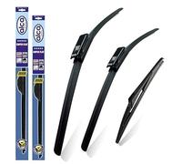 alca Germany Fits Dacia Logan 2015-onwards Set of 3 Windscreen Wiper Blades Super Flat Front Rear 22"19"BL 11"L ASF2219BL11L
