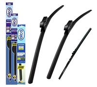 alca Germany Set of 3 Windscreen Wiper Blades Super Flat Front Rear Fits Skoda Superb 2015-onwards ASF2618ST16ARF
