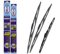 Alca Germany Universal Windscreen Wiper Blades Front Rear Classic 24" 18" 10" Fits Citroen C2 2003-2009 AU2418H10ARC