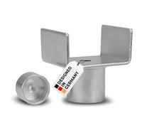 alca® U-Shape Adapter For Various Stamp Jacks U-Adapter Caravan Support Surface: 45 x 53 mm Inner Diameter 20/27 mm A430810