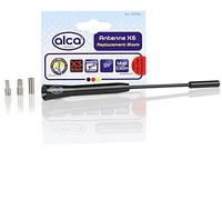 ALCA Universal Metal Car Van Aerial 16.5 cm Antenna AM/FM Screw Type M4, M5, M6 Black EXTRA SHORT Bee Sting Roof Rod Mast for Better Reception Car Wash Proof