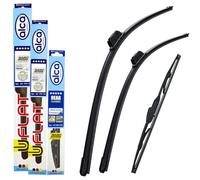 alca Wiper Blades Flat Hook Fits Kia Rio 2017-onwards Full Set Front And Rear Wipers AH 26"16"10"ARC