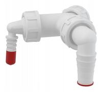 Alcaplast P149Z Double Connector G1''/8-23 with Flaps, Washing Machine Connector