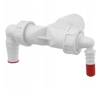 Alcaplast P156Z Double Connector DN40/32 and 8-23 with Check Valves