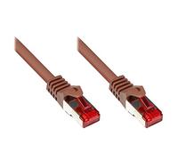 Alcasa CAT6 S/FTP 2 m - networking cables (Cat6, S/FTP (S-STP), RJ-45, RJ-45, Brown, Polyvinyl chloride (PVC))