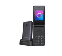 Alcatel 3082 4G Flip Mobile Phone 2.4 Inch 1380mAh 1MP Camera Bluetooth Charging Station - Grey