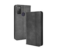 Alcatel 3L 2021/1S 2021 Case [Wallet Case] [Kickstand] [Card Slots] [Magnetic Flip Cover] Compatible with Alcatel 3L 2021/1S 2021 Smartphone(Black)