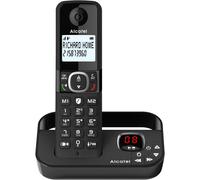 ALCATEL F860 Voice - DECT Cordless Phone With Answering Machine - Large Backlit Display - Handsfree - Call Barring - 2 Direct Memory Keys - Black