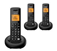 Alcatel E260 S Voice DECT TAM Cordless Phone - Trio, Black