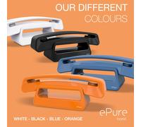 ALCATEL ePure Iconic - DECT Cordless Phone - Classic Design - Large Highly Legible Graphic Display - Handsfree - Call Barring - Orange