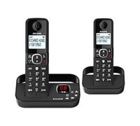 Alcatel F860 Voice Duo - Cordless Phone with answering machine and 2 Handsets - Landline Home Phones - Call Blocking Telephones