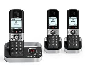 ALCATEL F890 Voice Trio - DECT Wireless Landline Phone with Answering Machine