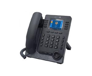 Alcatel-Lucent Myriad M5s Deskphone SIP phone with 2.8" colour screen, HD audio, hands-free function, and USB-A/USB-C connectivity.