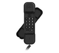 Alcatel T06 Ultra Compact Corded Trimline Phone Big Button - Black - ATL1425574