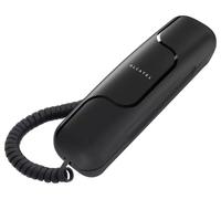 Alcatel Corded Phone T06 - Ultra-Compact, Wall-Mountable, Redial Button - Black