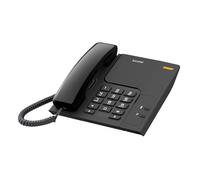 ALCATEL T26 - Corded Phone - Illuminated Incoming Call Indicator - Callback Key - Mute Key - 3-Step Ringer - Wall Mount Available - Black