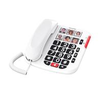 ALCATEL TMAX 10+ Landline Telephone Senior - Large Keys - Audio Boost - Keys with Photos - Hands-Free -Call Indicator Light- Loud Ringer - Hearing Aid Compatible