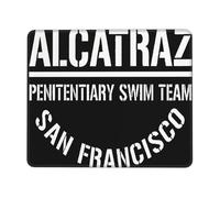 Alcatraz Penitentiary Swim Team San Francisco Mouse Mat Comfortable Mouse Pad Soft Mousemat For Studying Office Gaming 25X30Cm