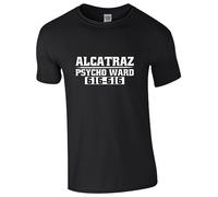 Alcatraz Psycho Ward 616-616 T Shirt Funny Prison Inmate Costume Prisoner Jail Halloween Trick Or Treat Unisex Adult Tee Top Black