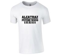 Alcatraz Psycho Ward 616-616 T Shirt Funny Prison Inmate Costume Prisoner Jail Halloween Trick Or Treat Unisex Adult Tee Top White