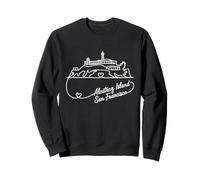Alcatraz, San Francisco, California Signature Heart Art Sweatshirt