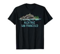Alcatraz San Francisco T-shirt Tee Shirt Tshirt T Shirt T-Shirt