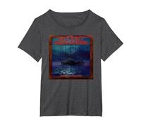 Alcatrazz Born Innocent T-Shirt, Women's Plus, Dark Heather Grey, 3X