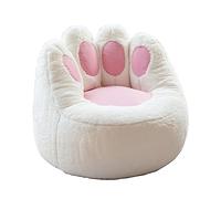 AlCEBYRE Bean Bag Chair Cover, Cat's Paw Stuffed Animal Storage, Soft Fluffy Cotton Hemp, Pets Dogs/Cats Lazy Beds, 70X63X50cm, Pink