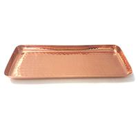 Alchemade 100% Pure Copper Tray With Raised Edges - Rectangular Metal Serving Tray, Platter For Parties, Events, Or Everyday Use In The Kitchen Or As Home Decor