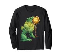 Alchemical Green Lion Devouring Sun Esoteric Occult Hermetic Long Sleeve T-Shirt