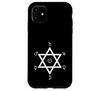 Alchemical Hexagram Planetary Symbol Magick Chart Case for iPhone 11