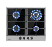Alchemist 60cm Gas hob 4 burners Silver