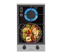 Alchemist Domino gas hob 2-burner aluminium burner glass ceramic