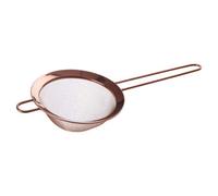 Premier Housewares Rose Gold Finish Pointed Sieve Tea Strainer Sieve Fine Mesh Kitchen Flour Metal 14 x 8 x 33