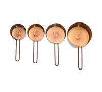Alchemist Set Of 4 Rose Gold Measuring Cups