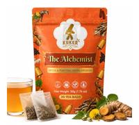 ALCHEMIST Tea 30 Tea Bags KUKER Detox Tea Bagged with Dandelion Root, Nettle, Cardamom, Turmeric & Ginger - Natural Cleansing Tea for Daily Balance, Herbal Detox 50g