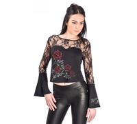 Alchemy AEA Woman'S Top Belle Creeper Rose Solid Black, Black, M