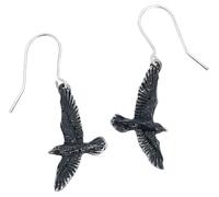 Alchemy Black Raven Earrings