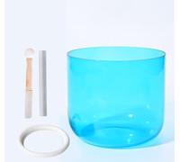 Alchemy Clear Quartz Crystal Sound Bowl, Natural Cosmic Light Alchemy Bowl For Sound Healing And Meditation, Prayer, Stress Reduction,G Note-7In 432Hz