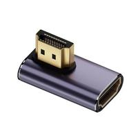 Alchemy Collectives Compact Right Angle Hdmi 2.1 Adapter, 90 Degree Left Angle Male To Female, 8K 120Hz Compatible