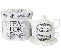 Alchemy England 1977 Freaks Like Me - Tea for 1 Set Teapot Black-White