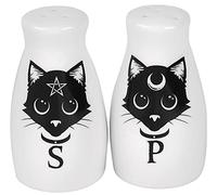 Alchemy England Salt and Pepper Shakers Salt and Pepper Pots white black Onesize