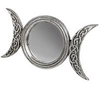 Alchemy England 1977 Triple Moon Mirror Unisex Wall Mirror black-white, ceramics,