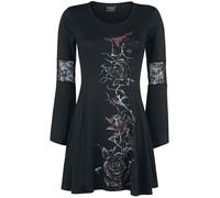 Alchemy England Bleeding Rose Midi Dress black 3XL