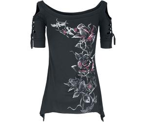 Alchemy England Bleeding Rose T-Shirt black L